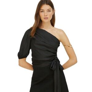 Dolan Ruched One Shoulder Top